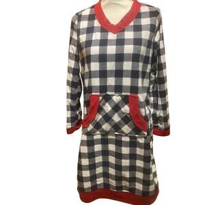 NWT Buffalo plaid size small ladies nightgown fleece cozy warm holiday Christmas